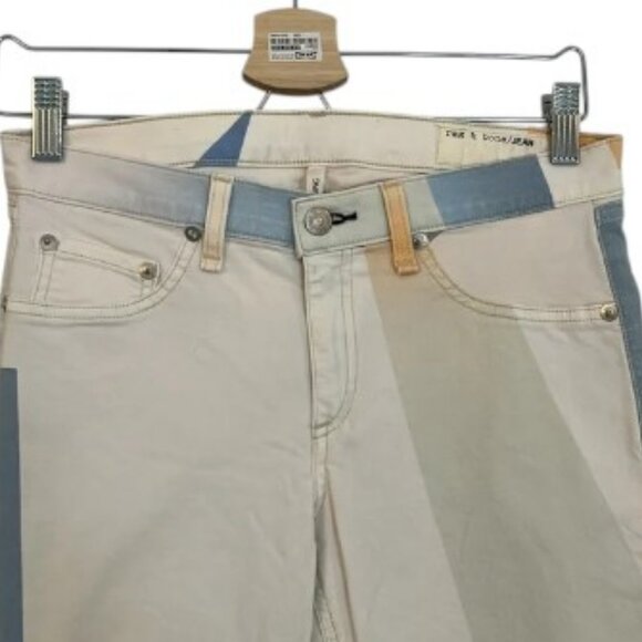 Rag & Bone Goetz print geometric skinny jeans size 28 - Picture 3 of 9